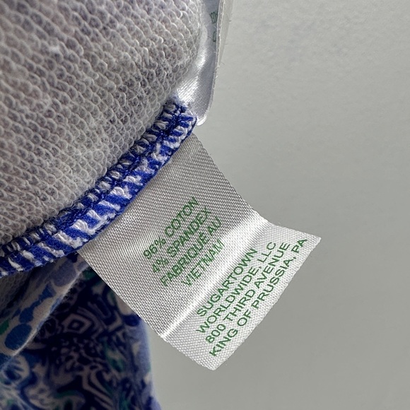 Lilly Pulitzer Skipper Popover 1/2 Zip Cotton Pullover 60 Animals Blue Small - Picture 8 of 10